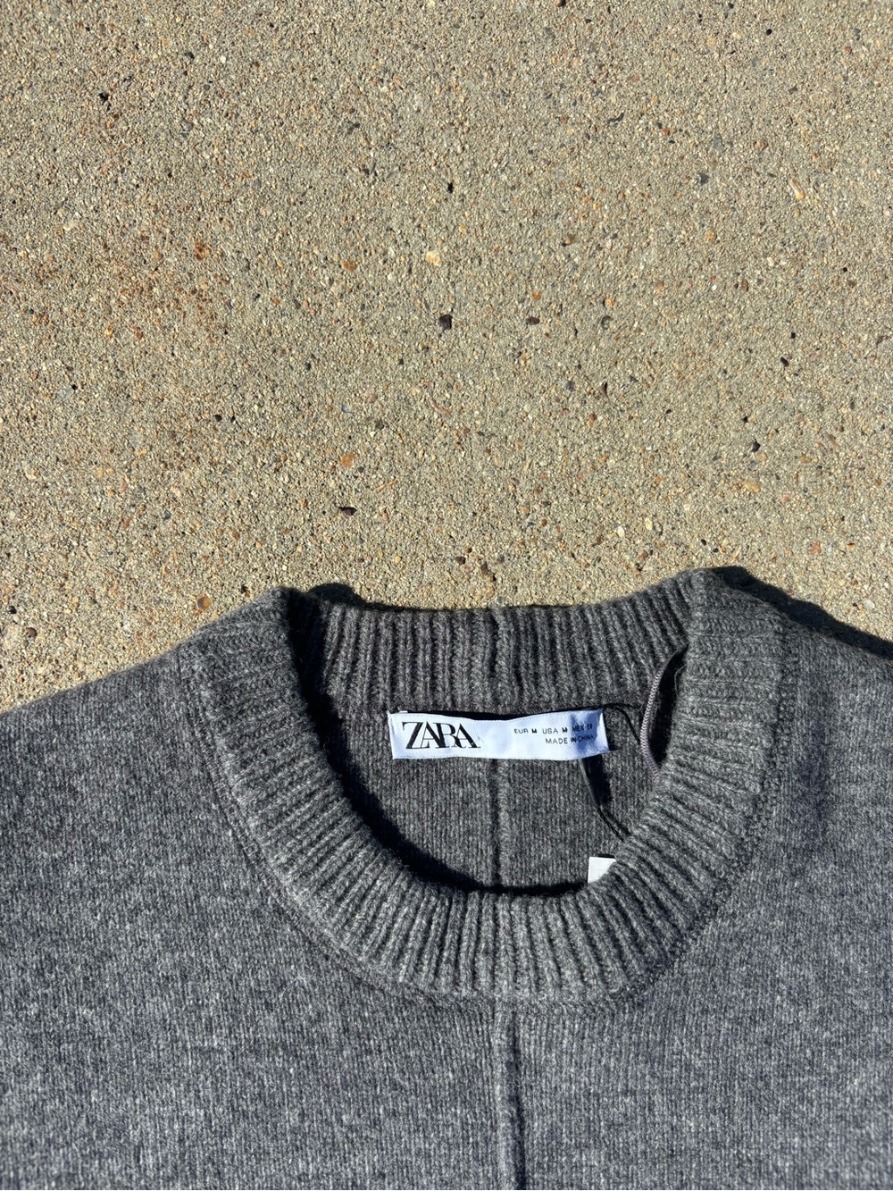 ZARA Women’s Gray NWT Sweater Vest - Picture 2 of 4